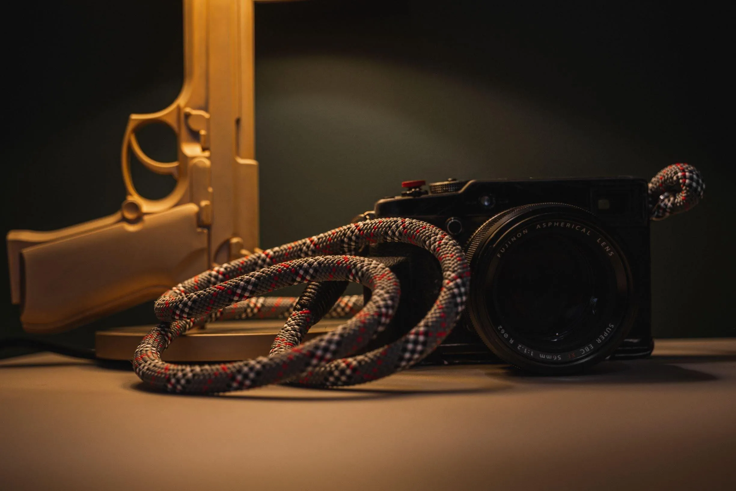 Tartan Grey Camera Strap