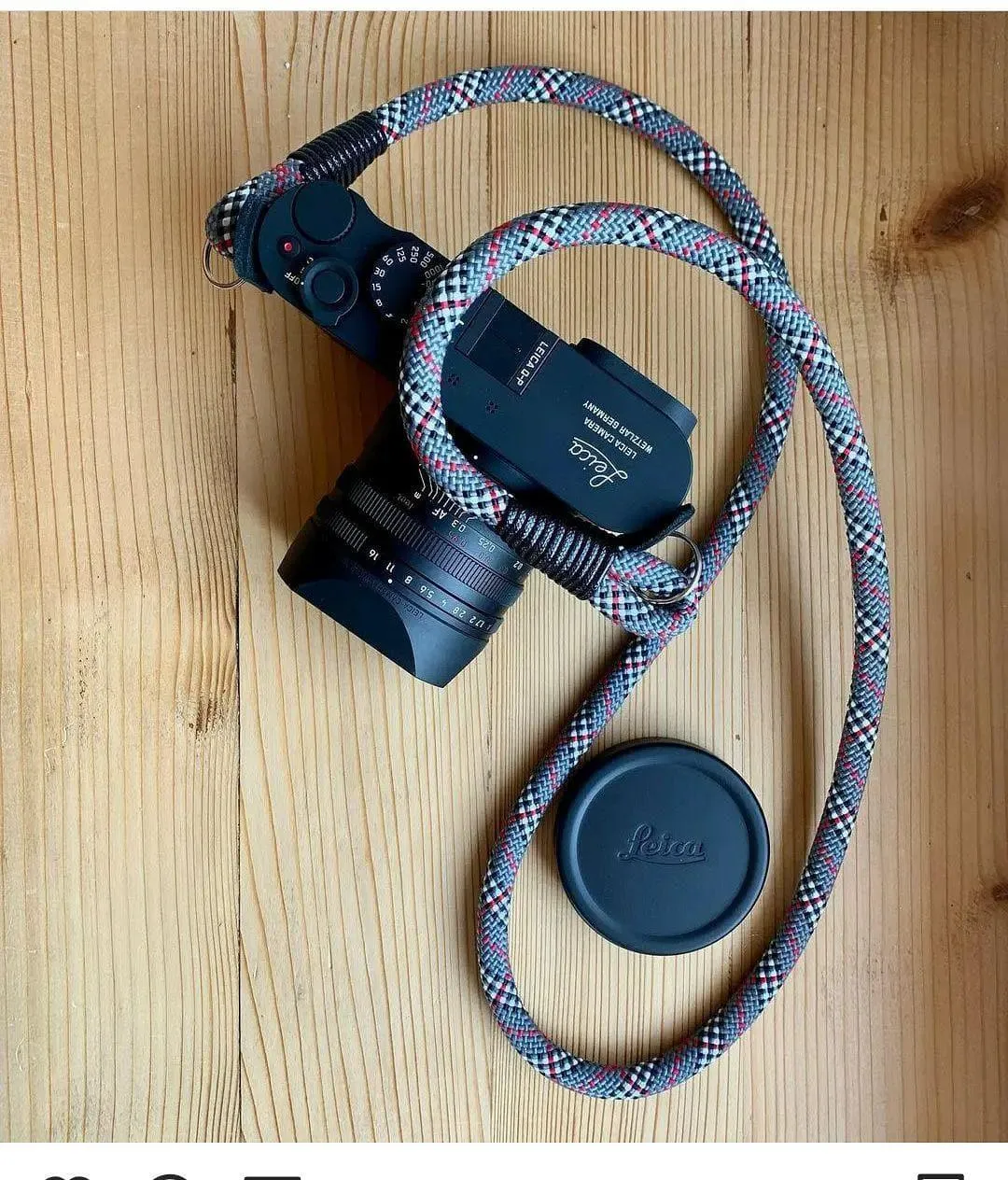 Tartan Grey Camera Strap