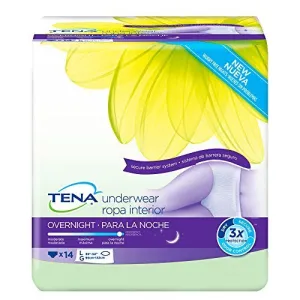 TENA Overnight Underwear, Large, 14 Count by TENA