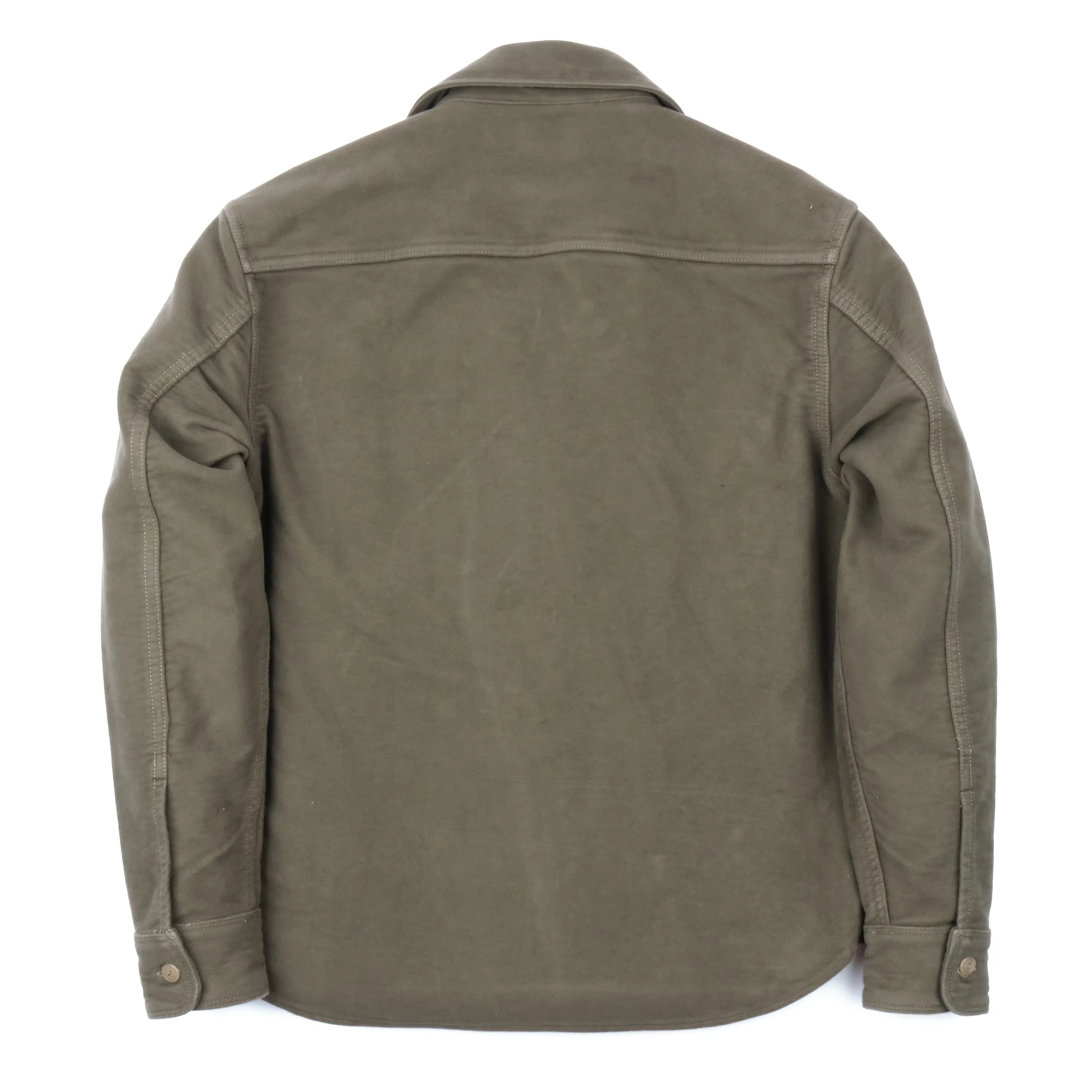 Thomson Camp Shirt, Lovat Green Brisbane Moss Moleskin (10oz)