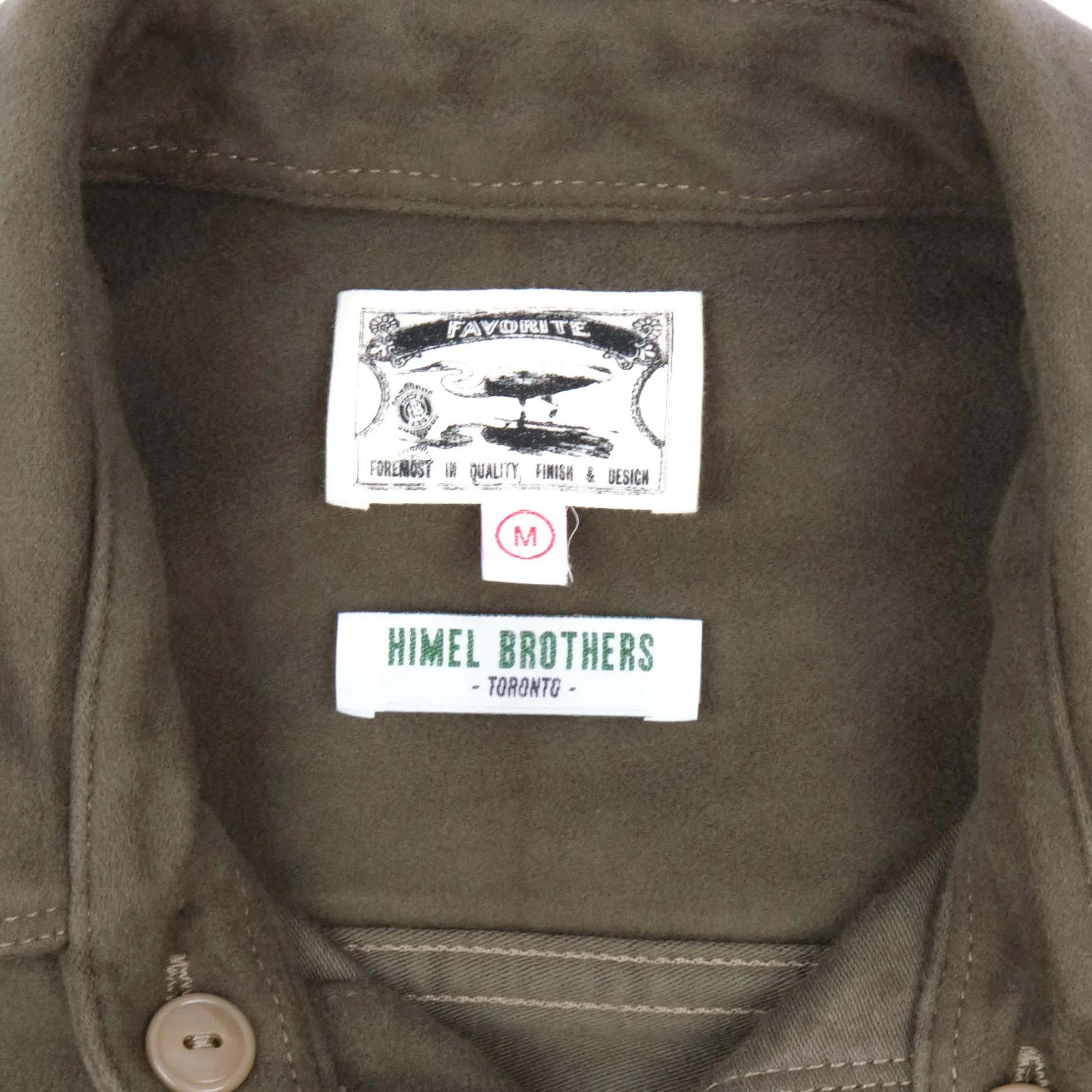 Thomson Camp Shirt, Lovat Green Brisbane Moss Moleskin (10oz)