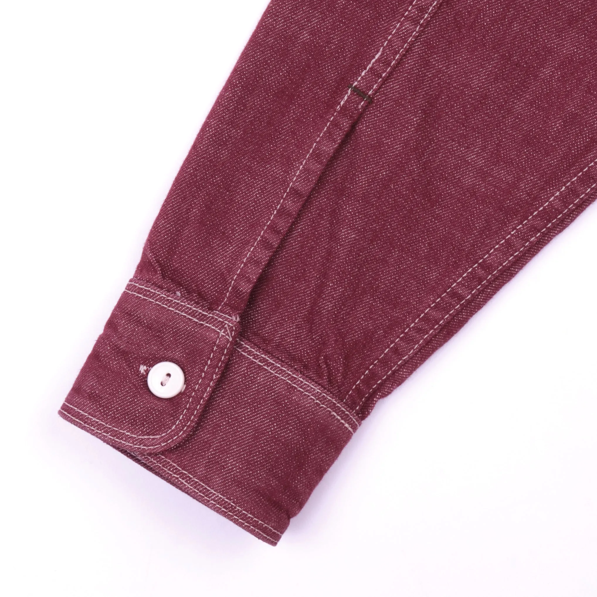Thomson Camp Shirt, USA Cone Burgundy Denim (10oz)