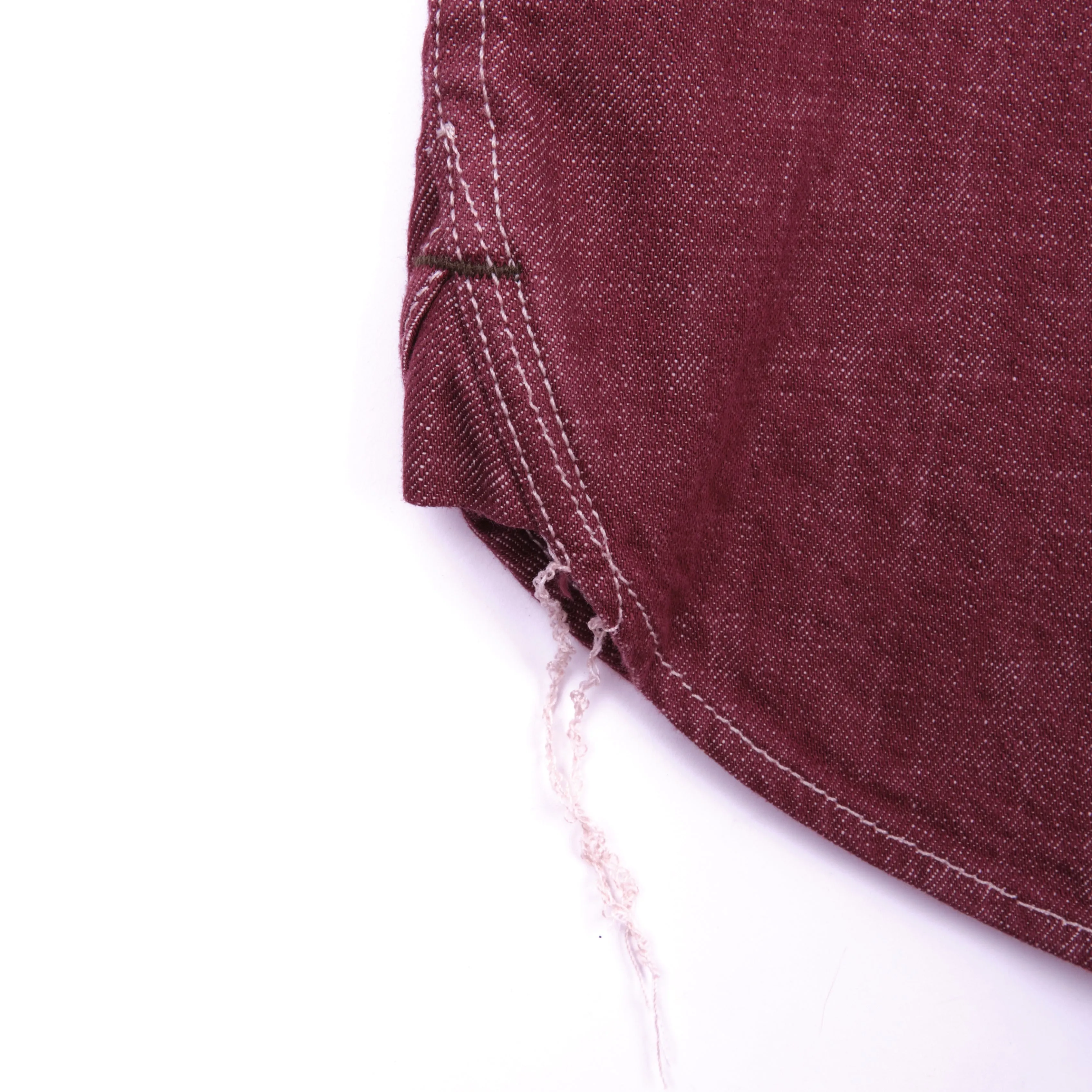 Thomson Camp Shirt, USA Cone Burgundy Denim (10oz)