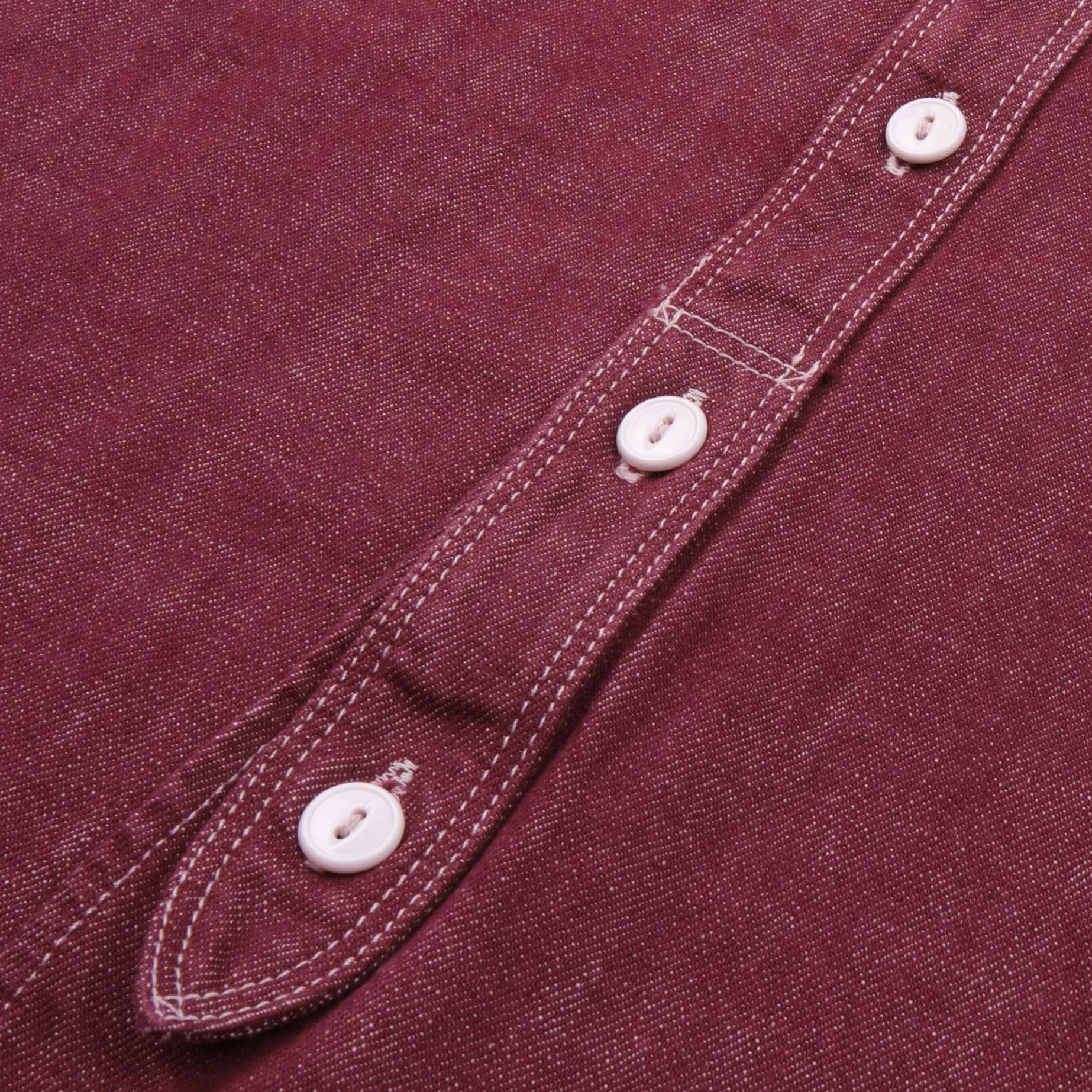 Thomson Camp Shirt, USA Cone Burgundy Denim (10oz)