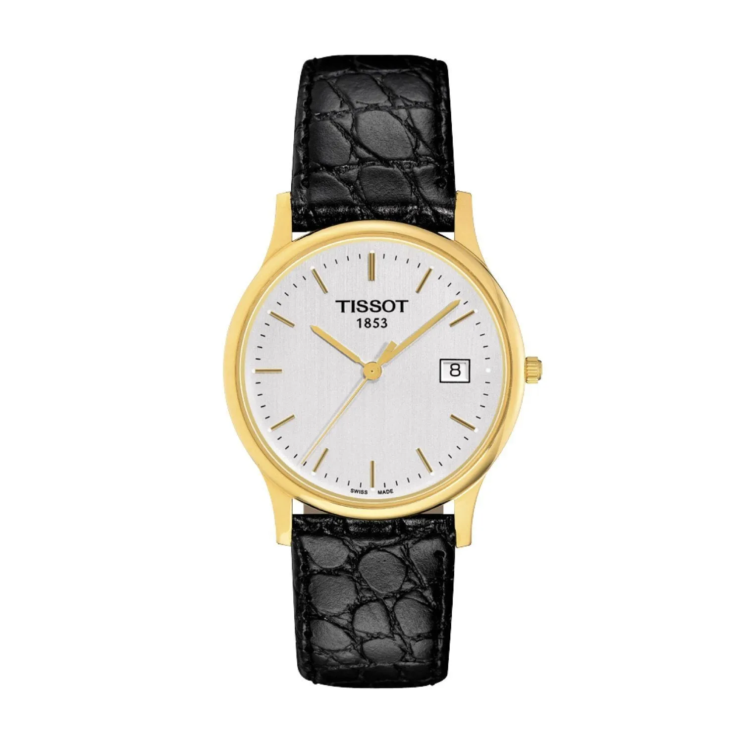 Tissot 18mm Ligne Suede Black Leather Strap