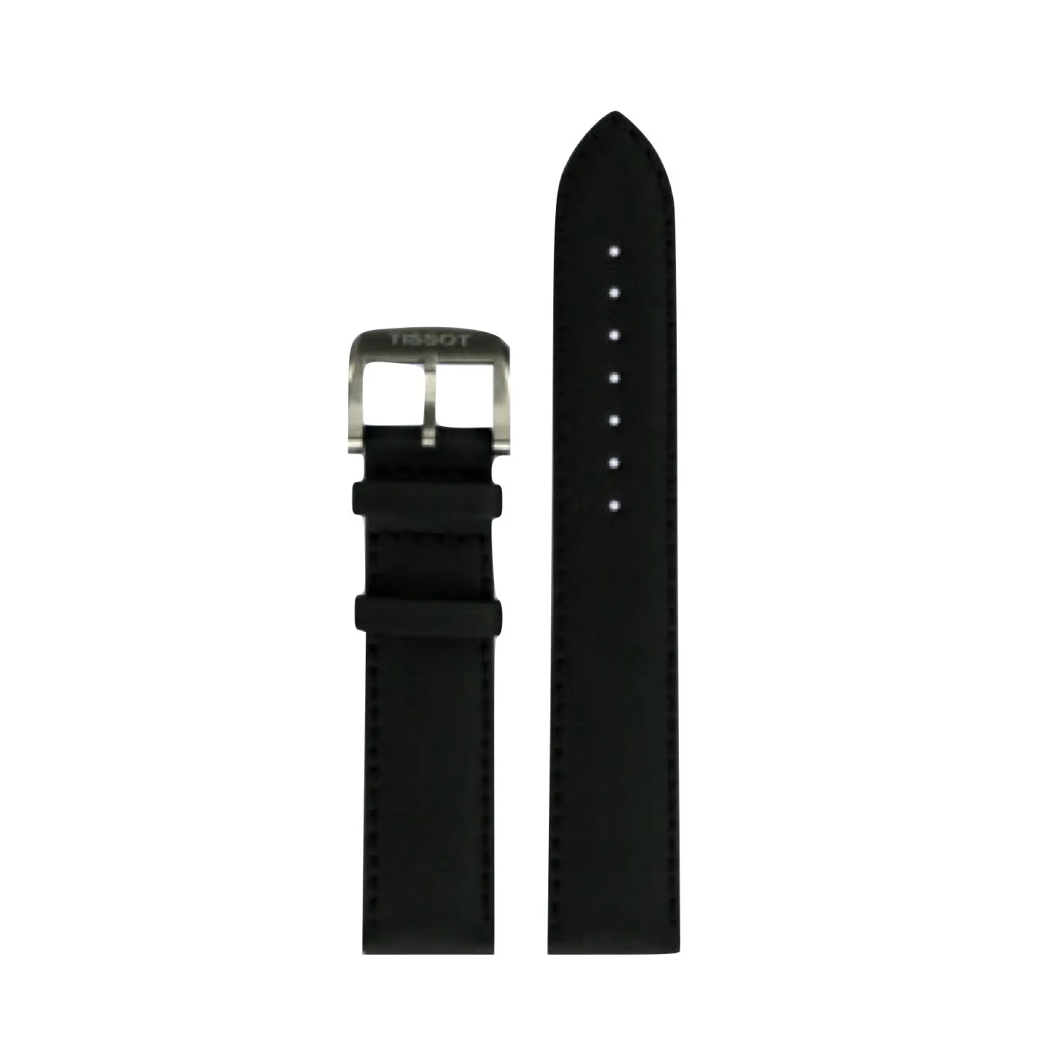 Tissot 19mm Quickster Black Leather Strap