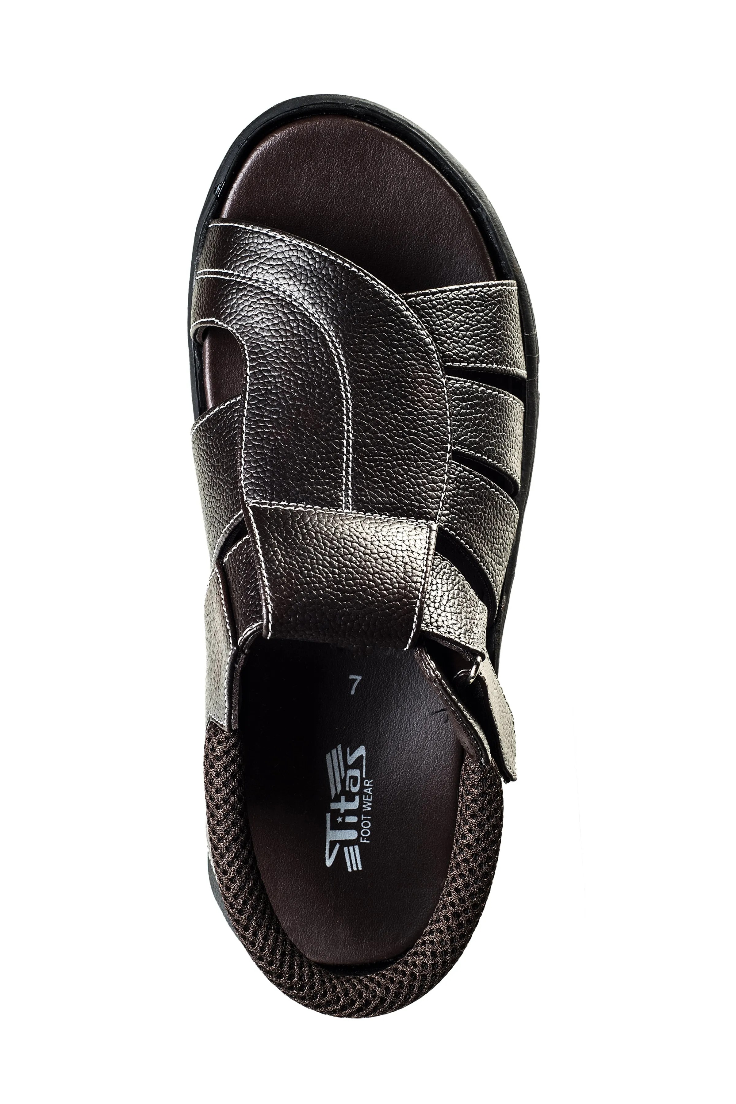 Titas Gents Brown Sandal