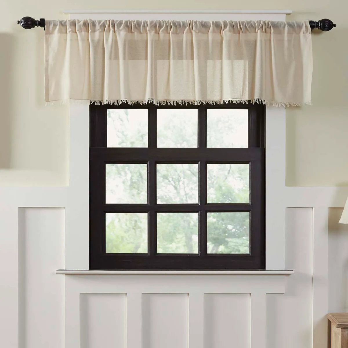 Tobacco Cloth Natural Valance (Choose Size)