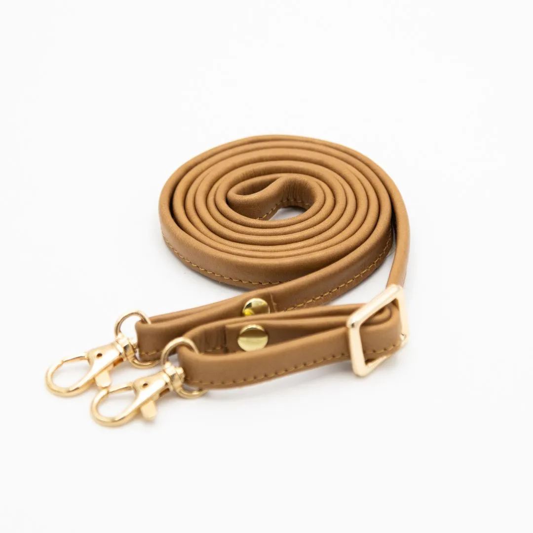 Toffee Gold Leather Purse & Strap (No studs)