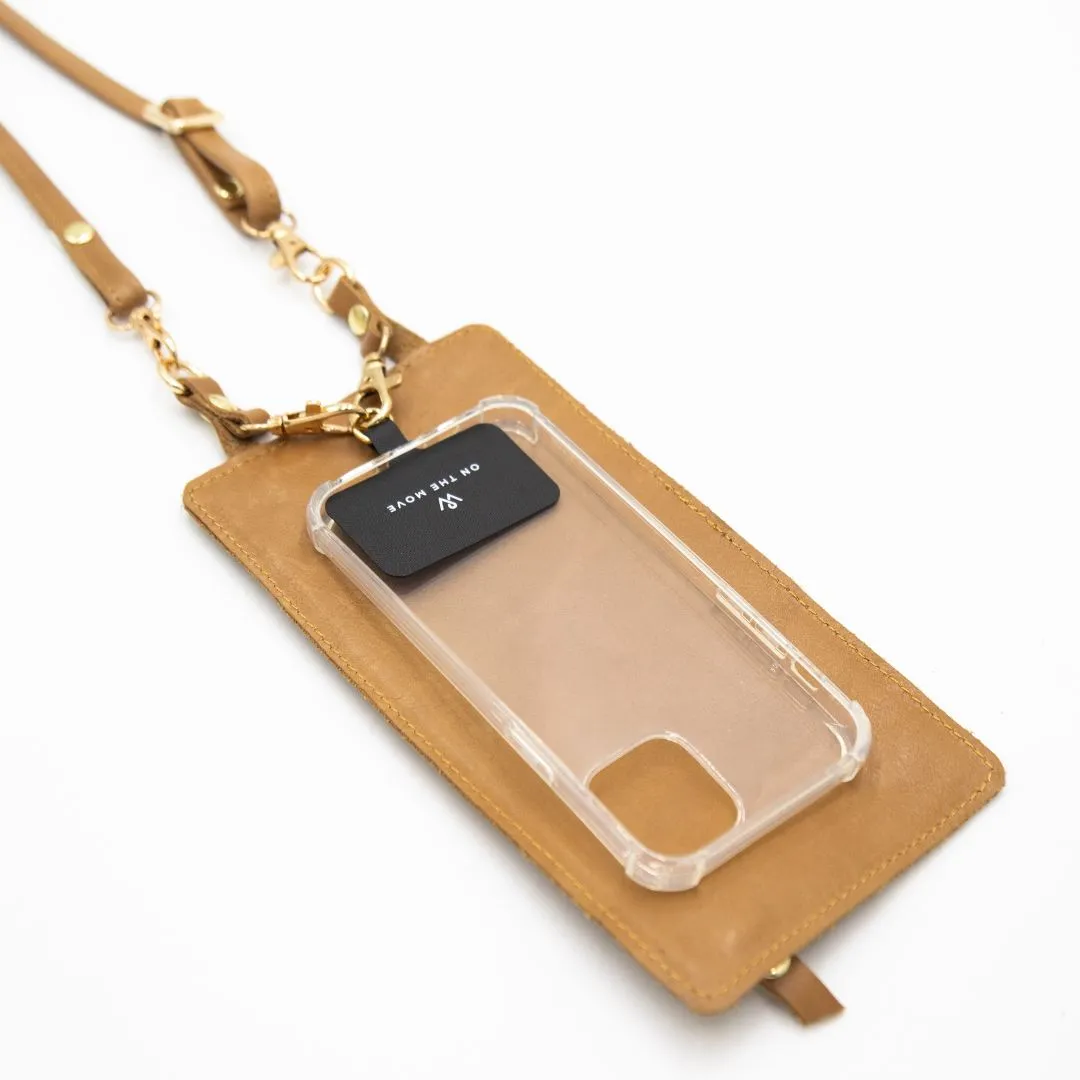 Toffee Gold Leather Purse & Strap (No studs)