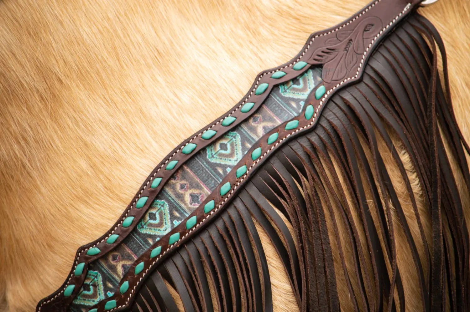 Topaz Dream Fringe Headstall and Breast Collar Set (Opens Tuesday at 7 am Pacific)