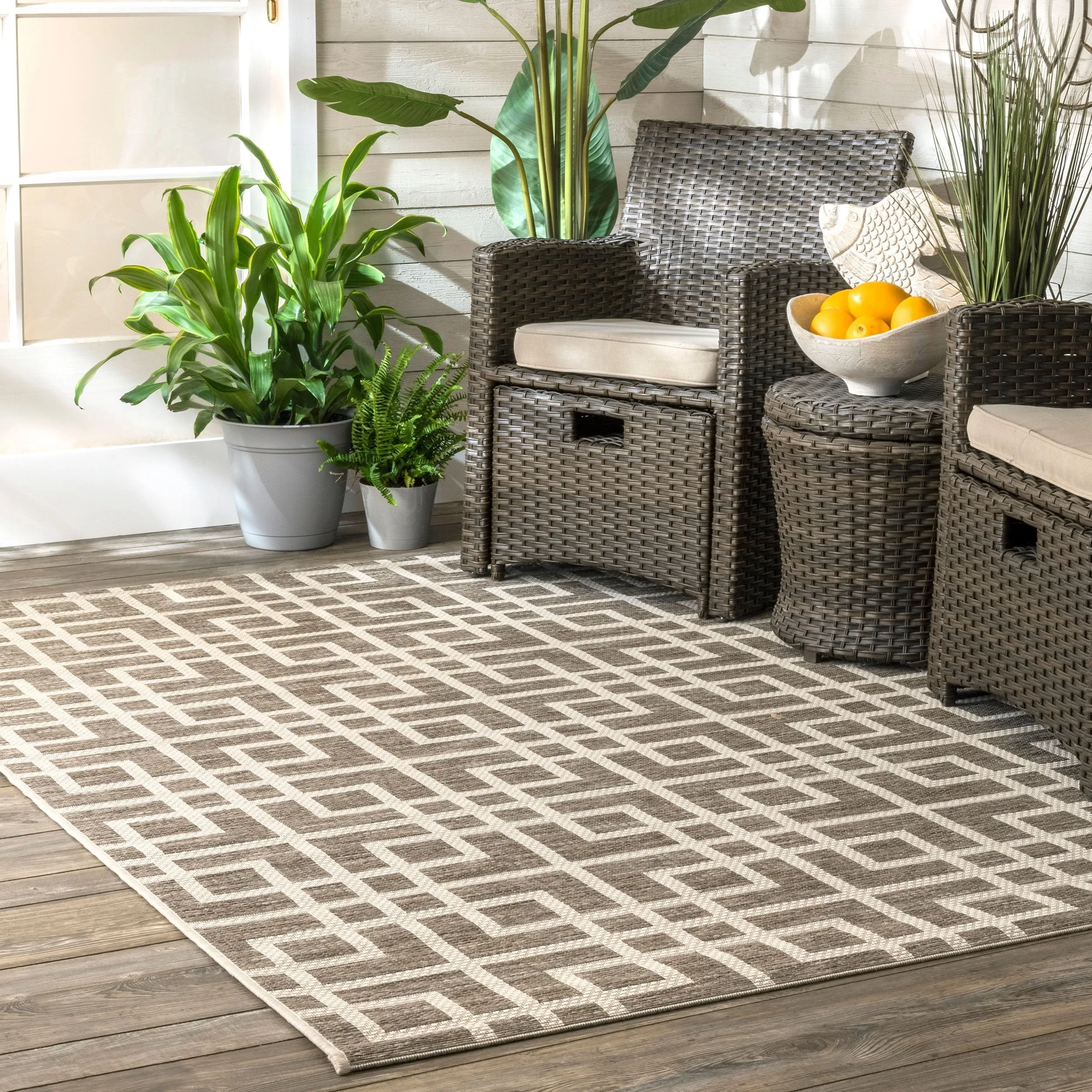 TRELLIS GEOMETRIC RUG