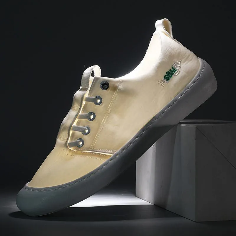 Trendy Men's Casual Deodorant Breathable Sports Ice Silk Cloth Shoes