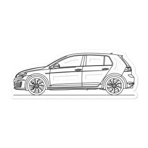 Volkswagen Golf GTI MK7 Outline Sticker