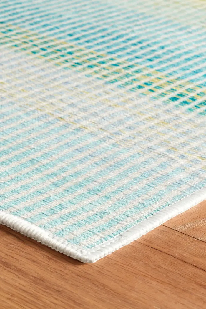 Watercolor Horizon Multi Machine  Washable Rugs