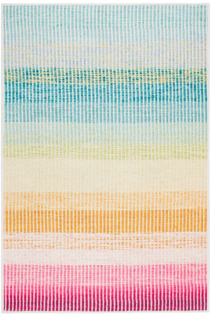 Watercolor Horizon Multi Machine  Washable Rugs