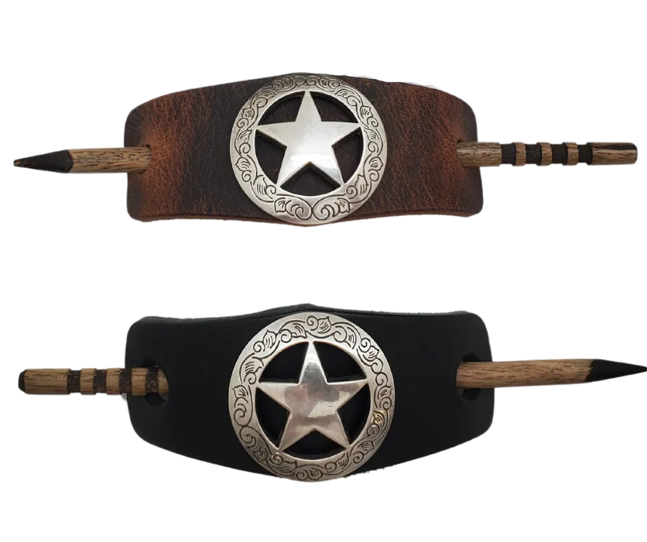Western Concho Hair Barrettes