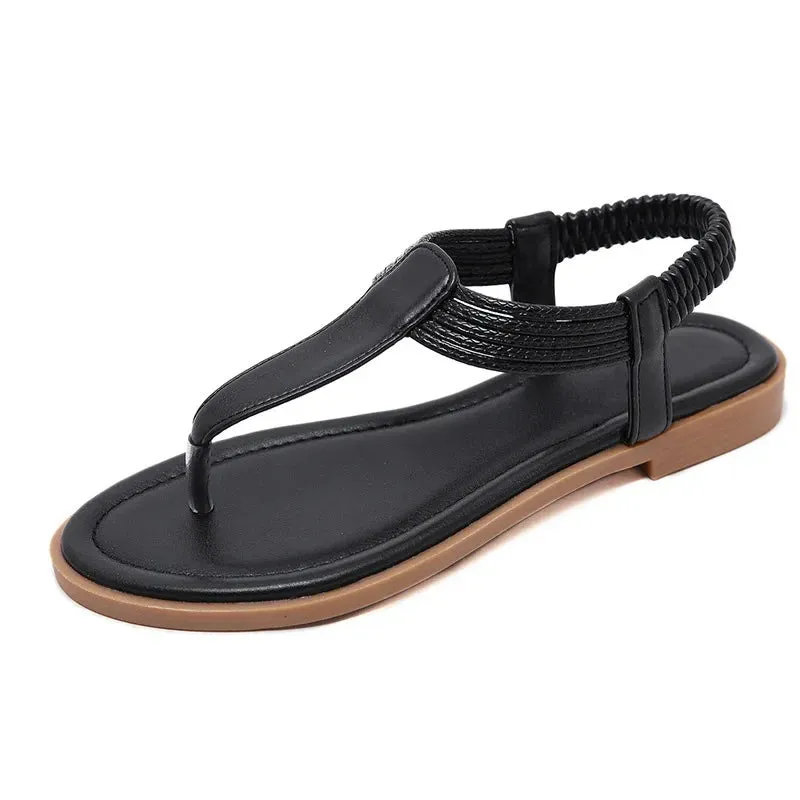 Women Sandals Summer Casual Flip Flops Low Heels Platform Shoes Ladies Non-slip Beach Sandals