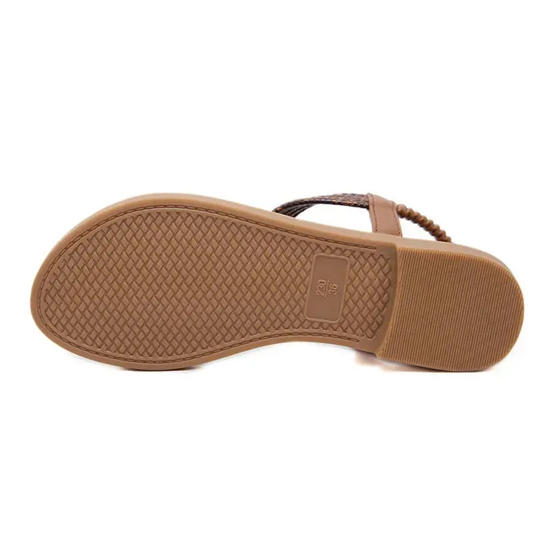 Women Sandals Summer Casual Flip Flops Low Heels Platform Shoes Ladies Non-slip Beach Sandals