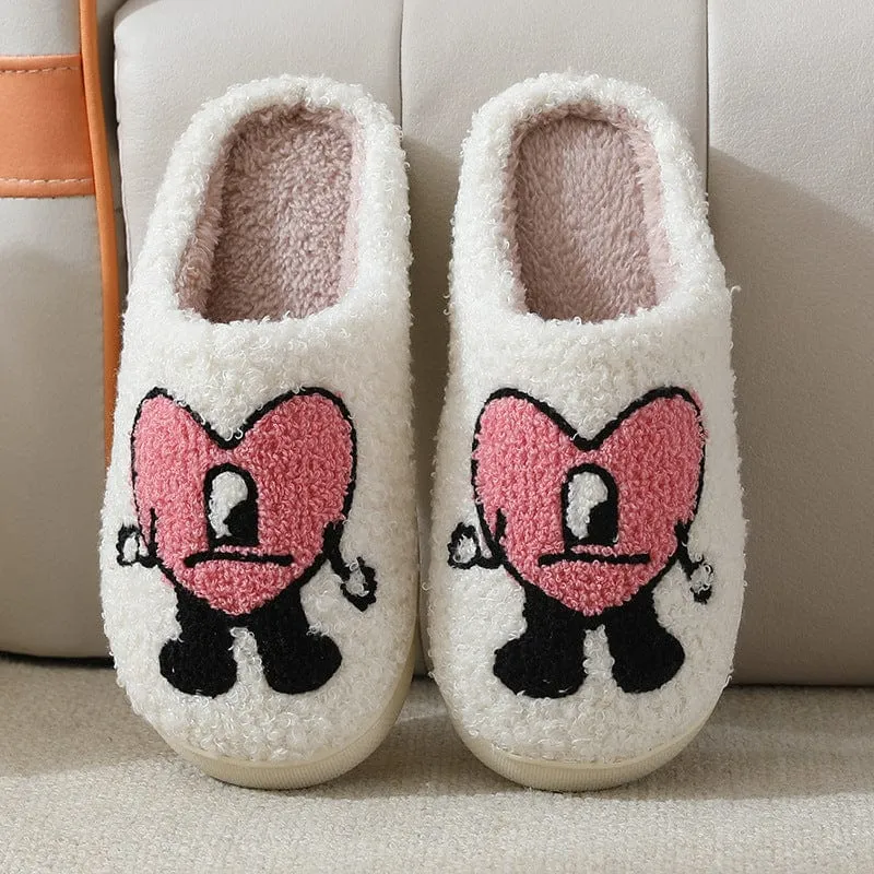 Women's Heart Pattern Slippers