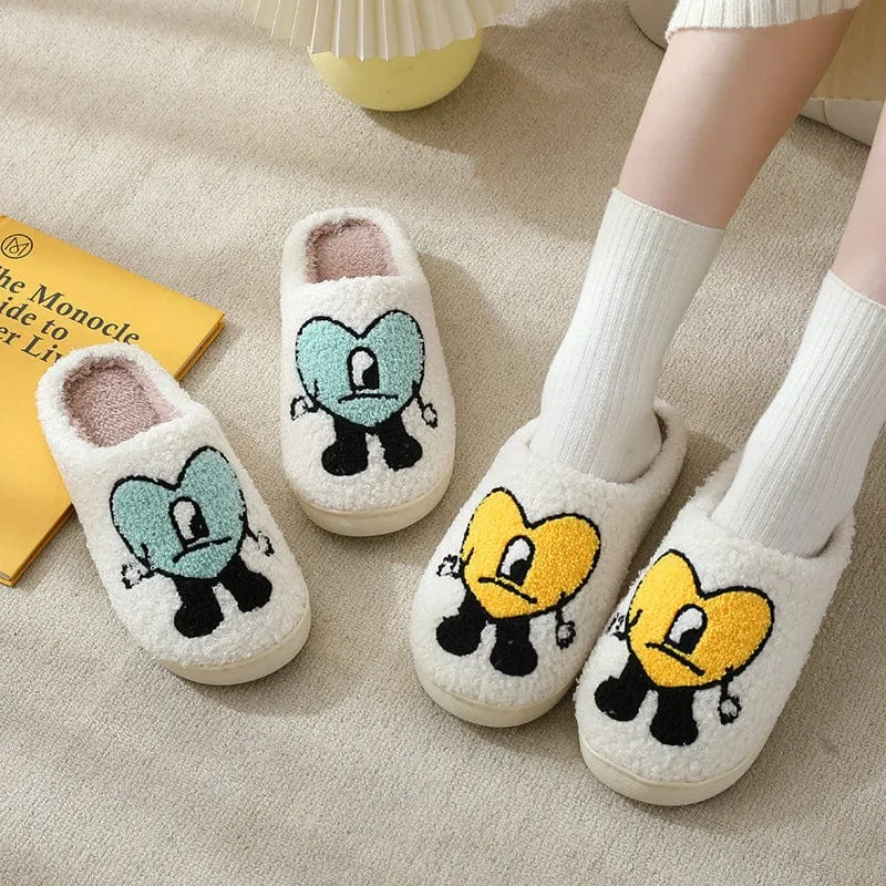 Women's Heart Pattern Slippers