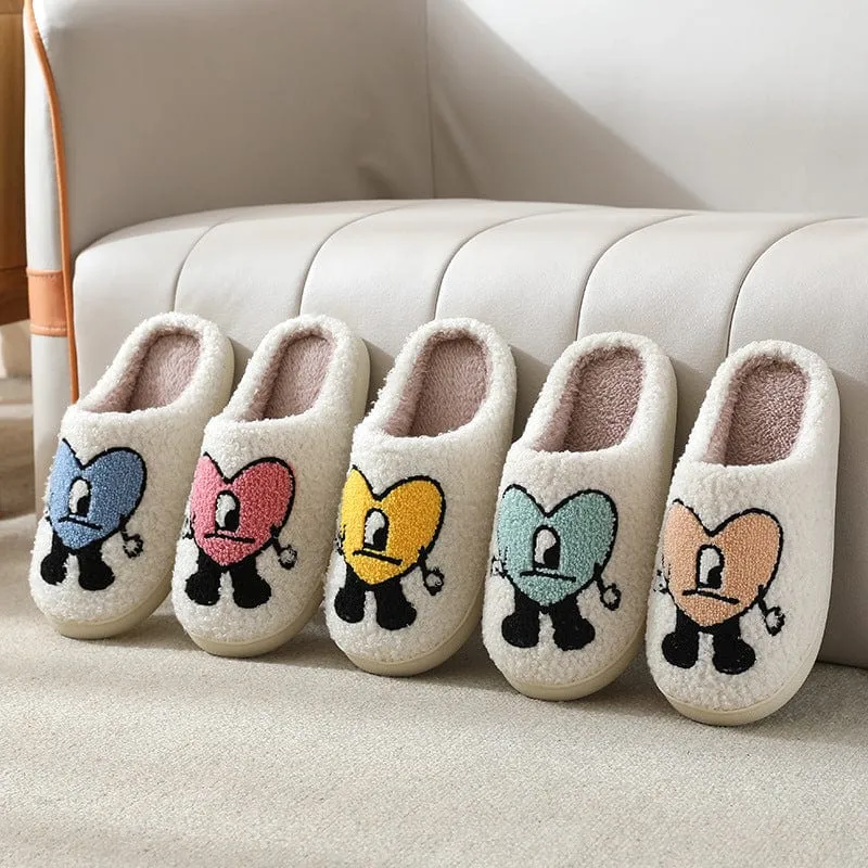 Women's Heart Pattern Slippers