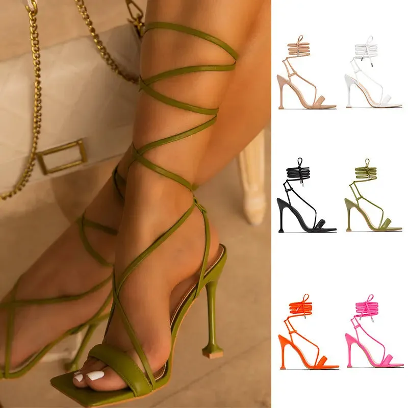 Women's strappy chic  highheel Sandals