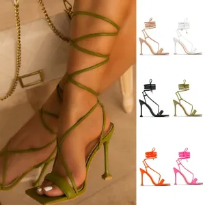 Women's strappy chic  highheel Sandals
