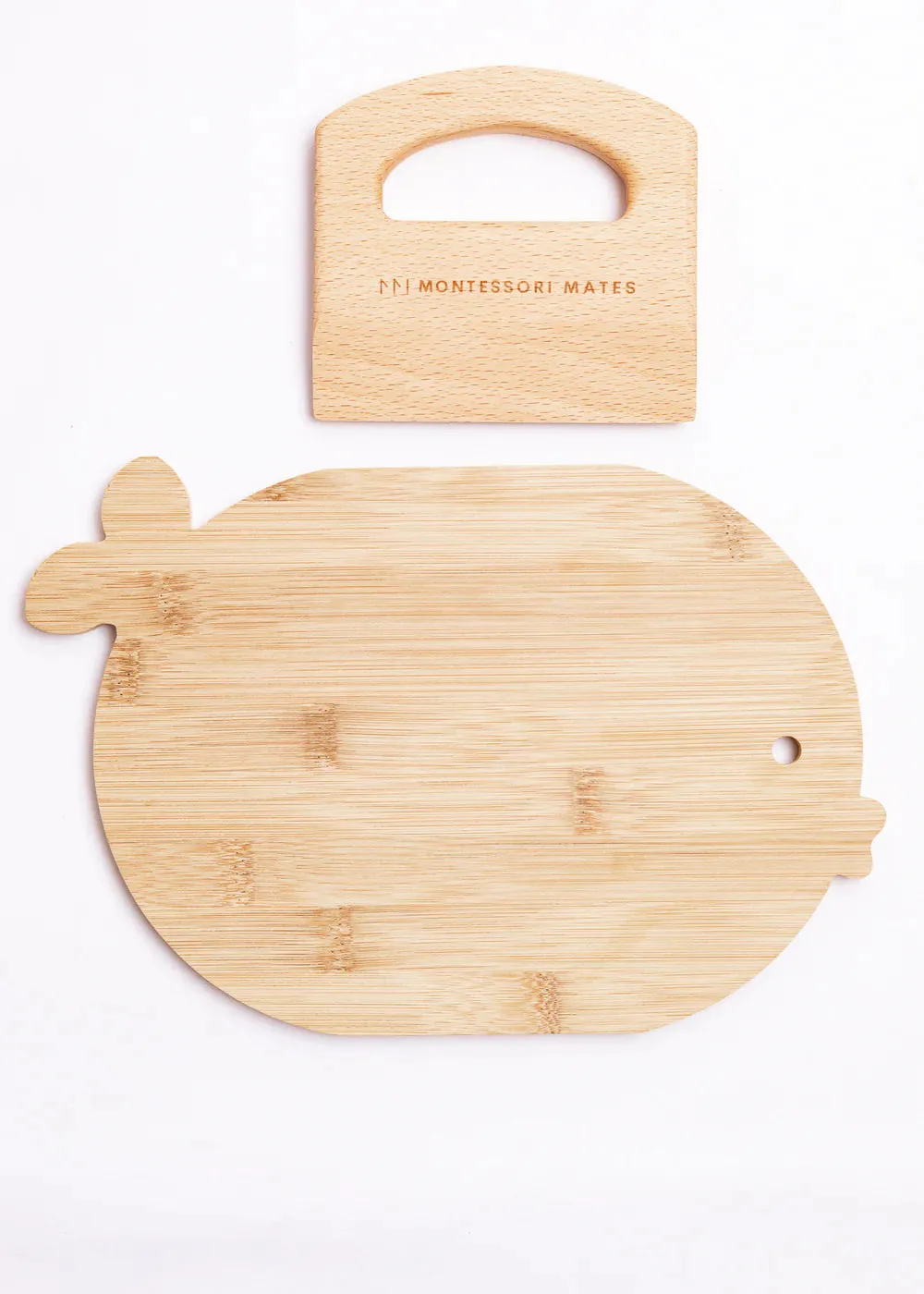 Wooden Kids Cutting Board & Knife Set