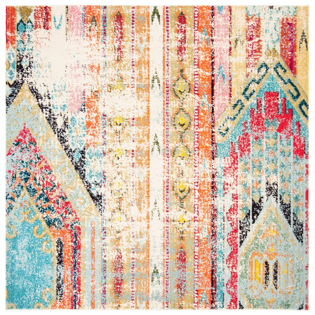 Wooler Performance Southwestern Rug Bungalow Rose Rug Size: Square 9'