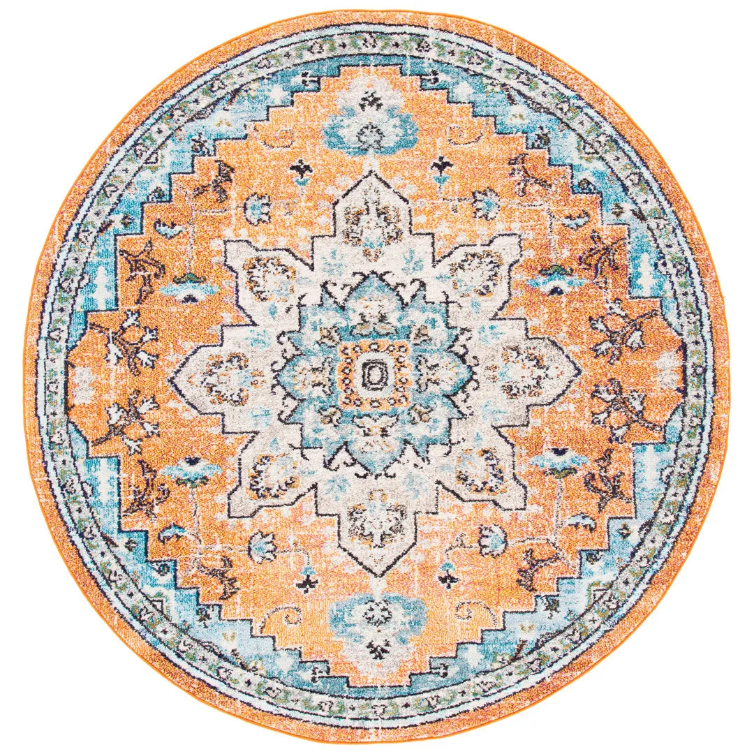 Yedidalga Performance Oriental Rug Bungalow Rose Rug Size: Round 6'7"