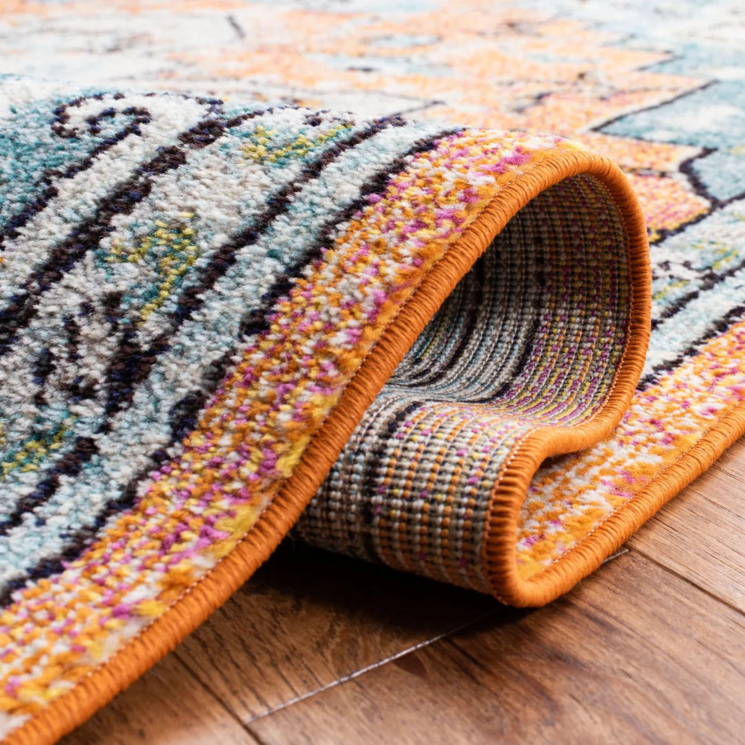Yedidalga Performance Oriental Rug Bungalow Rose Rug Size: Round 6'7"