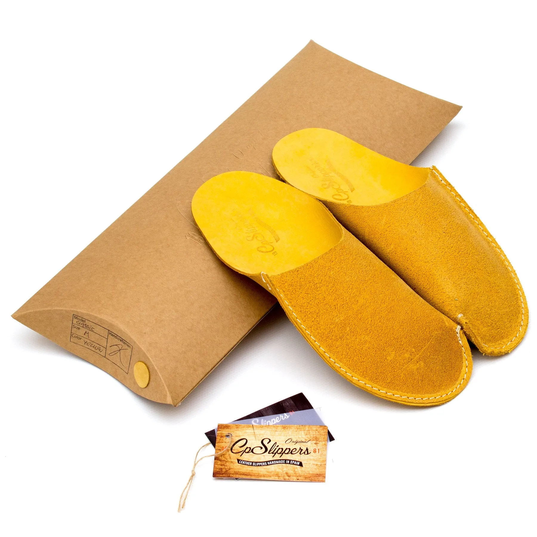 Yellow CP Slippers Minimalist