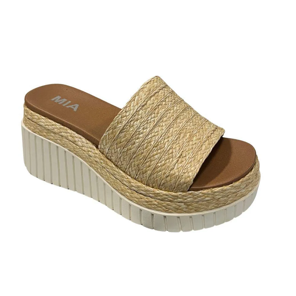 Yuki Natural Platform Sandals
